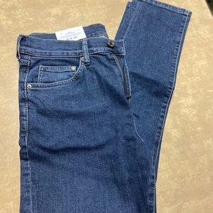 32x30 skinny denim dark blue jeans -Men